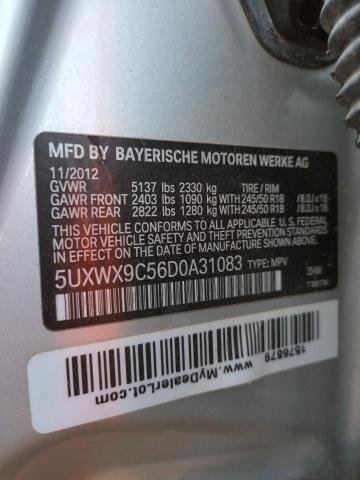 Photo 10 from auction – 2013 BMW X3 XDRIVE2 with VIN 5UXWX9C56D0A31083
