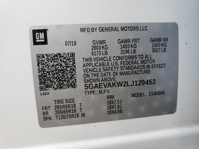 Photo 10 from auction – 2020 BUICK ENCLAVE ES with VIN 5GAEVAKW2LJ129453