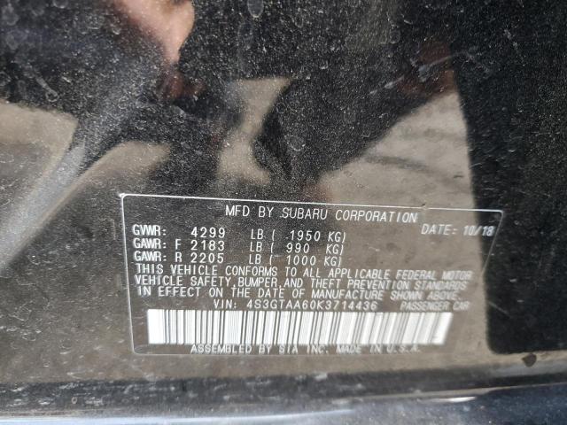 Photo 10 from auction – 2019 SUBARU IMPREZA with VIN 4S3GTAA60K3714436