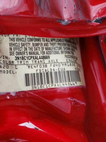 Photo 10 from auction – 2010 NISSAN VERSA with VIN 3N1BC1CPXAL448669