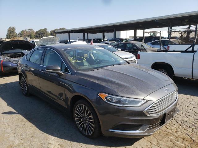 FORD FUSION SE 2018 with VIN 3FA6P0PU4JR110281 - Photo from auction