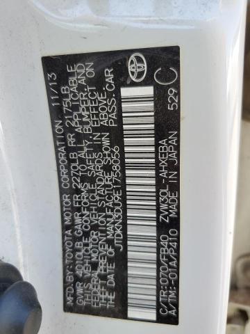 Photo 10 from auction – 2014 TOYOTA PRIUS with VIN JTDKN3DU9E1758056