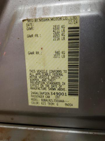 Photo 10 from auction – 2014 NISSAN ALTIMA 2.5 with VIN 1N4AL3AP1EN349001