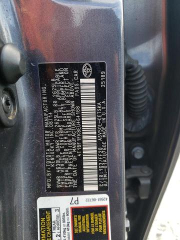 Photo 10 from auction – 2014 TOYOTA CAMRY L with VIN 4T1BF1FK8EU464168