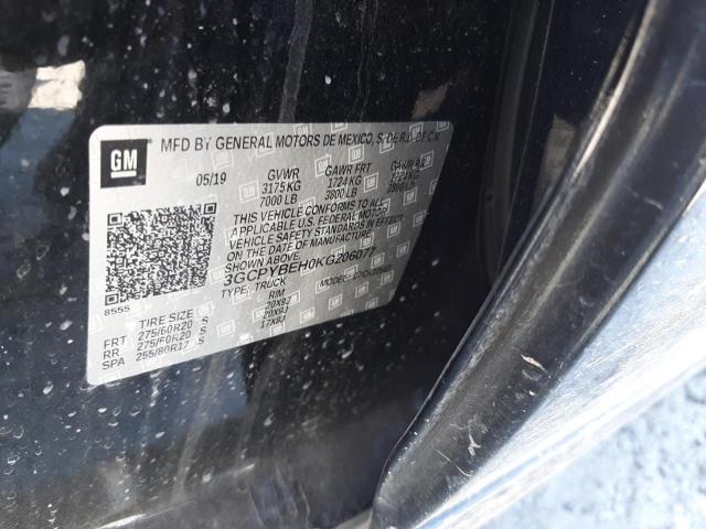 Photo 10 from auction – 2019 CHEVROLET SILVERADO with VIN 3GCPYBEH0KG206077