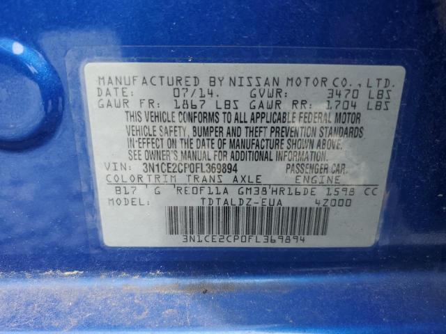 Photo 10 from auction – 2015 NISSAN VERSA NOTE with VIN 3N1CE2CP0FL369894