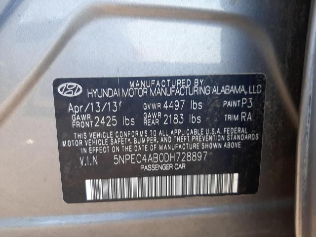 Photo 10 from auction – 2013 HYUNDAI SONATA SE with VIN 5NPEC4AB0DH728897
