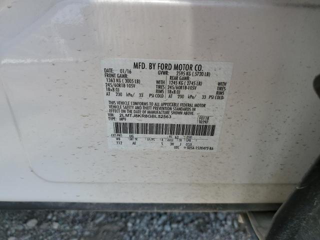 Photo 10 from auction – 2016 LINCOLN MKX SELECT with VIN 2LMTJ8KR8GBL52563