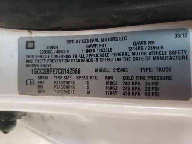 Photo 10 from auction – 2012 CHEVROLET COLORADO with VIN 1GCCSBFE7C8142566