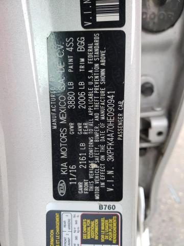 Photo 10 from auction – 2017 KIA FORTE LX with VIN 3KPFK4A70HE090941