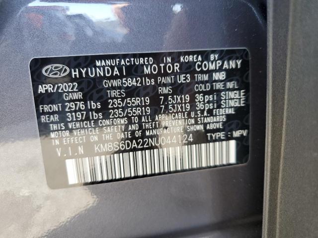 Photo 10 from auction – 2022 HYUNDAI SANTA FE S with VIN KM8S6DA22NU044124