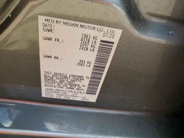 Photo 10 from auction – 2020 NISSAN ALTIMA S with VIN 1N4BL4BV1LC265261