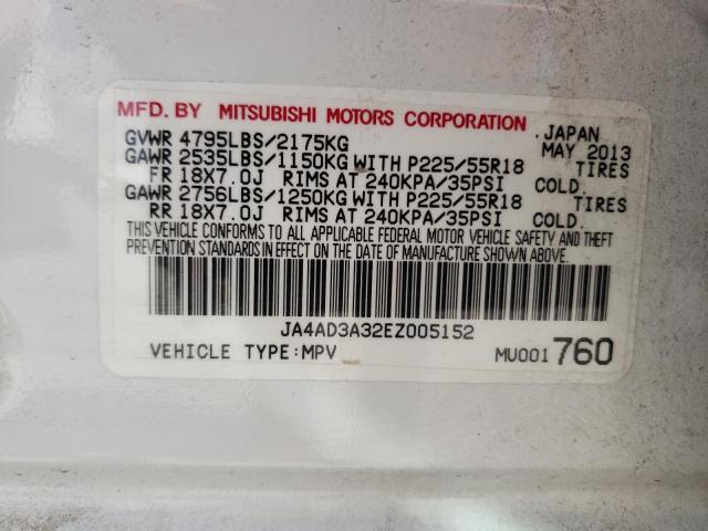 Photo 10 from auction – 2014 MITSUBISHI OUTLANDER with VIN JA4AD3A32EZ005152