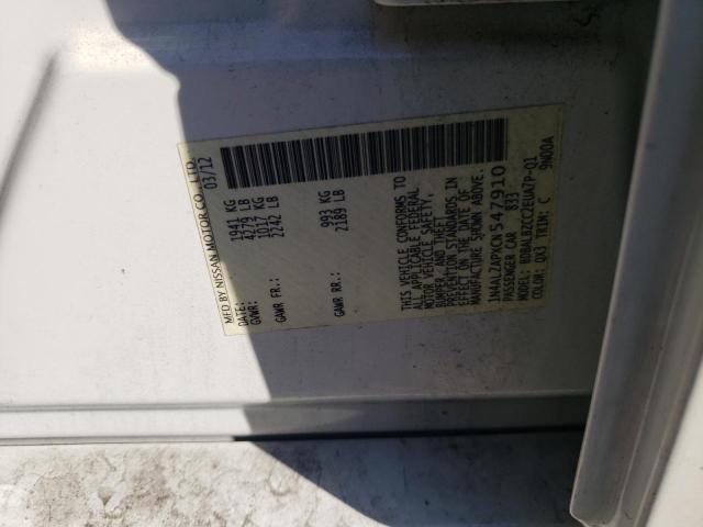 Photo 10 from auction – 2012 NISSAN ALTIMA BAS with VIN 1N4AL2APXCN547910