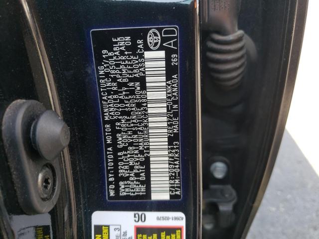 Photo 10 from auction – 2019 TOYOTA COROLLA L with VIN 2T1BURHE3KC234806