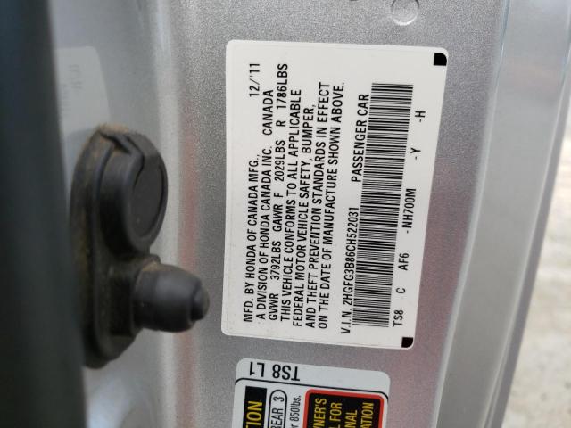 Photo 10 from auction – 2012 HONDA CIVIC EX with VIN 2HGFG3B86CH522031