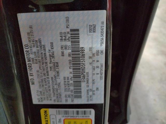Photo 10 from auction – 2015 FORD FUSION SE with VIN 1FA6P0HD5F5106989
