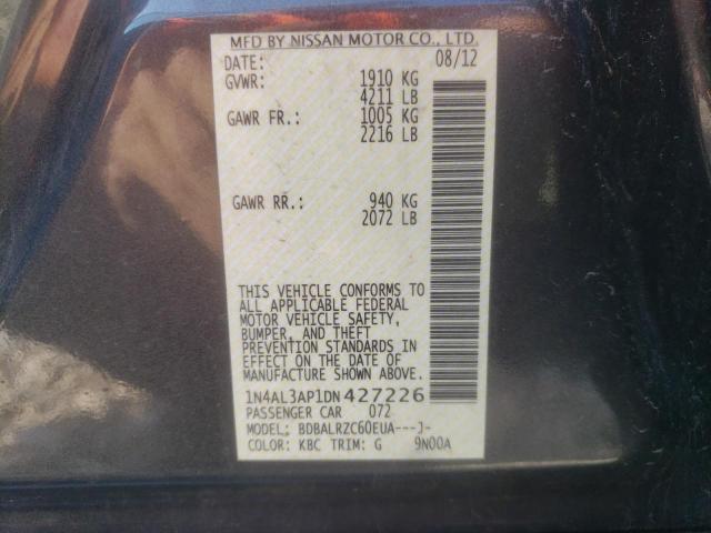 Photo 10 from auction – 2013 NISSAN ALTIMA 2.5 with VIN 1N4AL3AP1DN427226