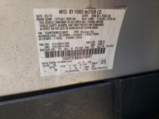 Photo 10 from auction – 2013 FORD TAURUS LIM with VIN 1FAHP2F88DG218097