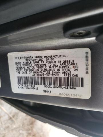 Photo 10 from auction – 2003 TOYOTA CAMRY LE with VIN 4T1BE32K73U732533