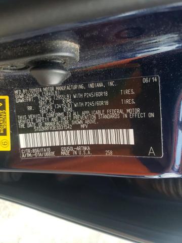 Photo 10 from auction – 2014 TOYOTA HIGHLANDER with VIN 5TDZKRFH3ES031542