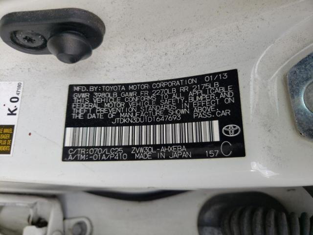 Photo 10 from auction – 2013 TOYOTA PRIUS with VIN JTDKN3DU1D1647693