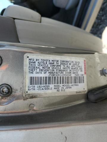 Photo 10 from auction – 2001 TOYOTA CAMRY CE with VIN JT2BF22K110334548