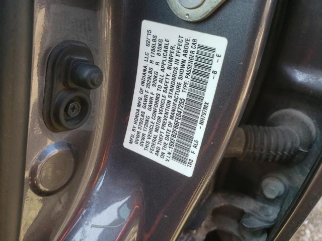 Photo 10 from auction – 2015 HONDA CIVIC EX with VIN 19XFB2F86FE047255