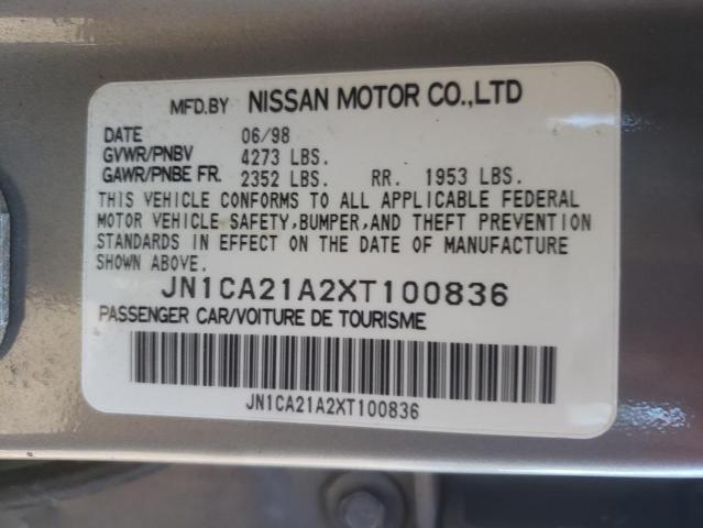 Photo 10 from auction – 1999 NISSAN MAXIMA GLE with VIN JN1CA21A2XT100836