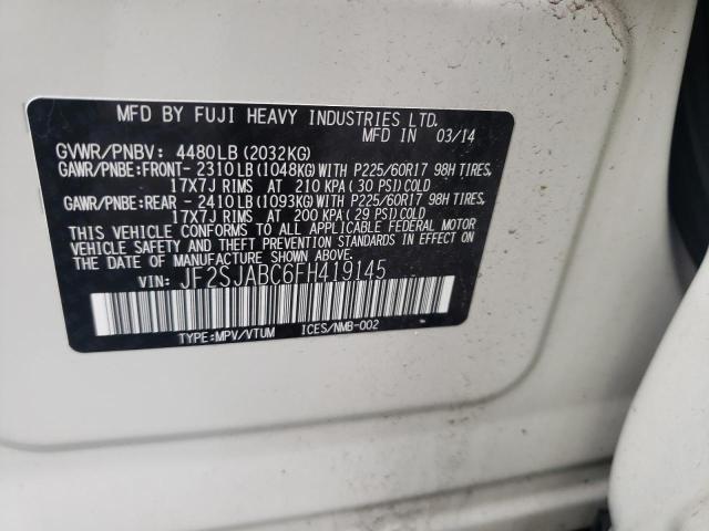 Photo 10 from auction – 2015 SUBARU FORESTER 2 with VIN JF2SJABC6FH419145