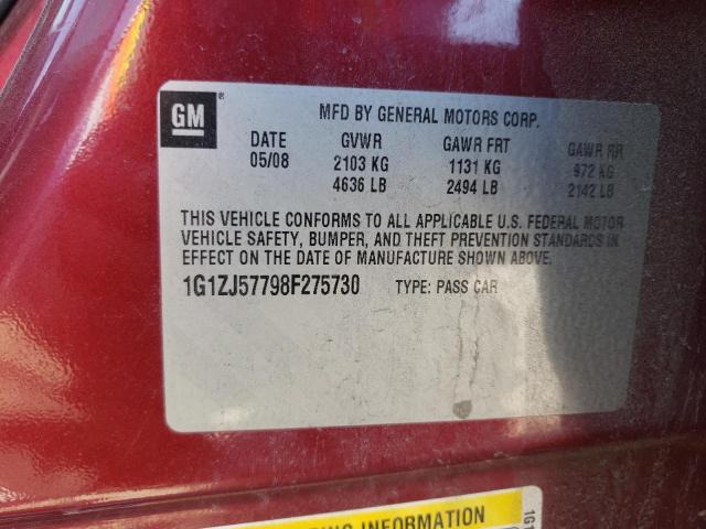 Photo 10 from auction – 2008 CHEVROLET MALIBU 2LT with VIN 1G1ZJ57798F275730