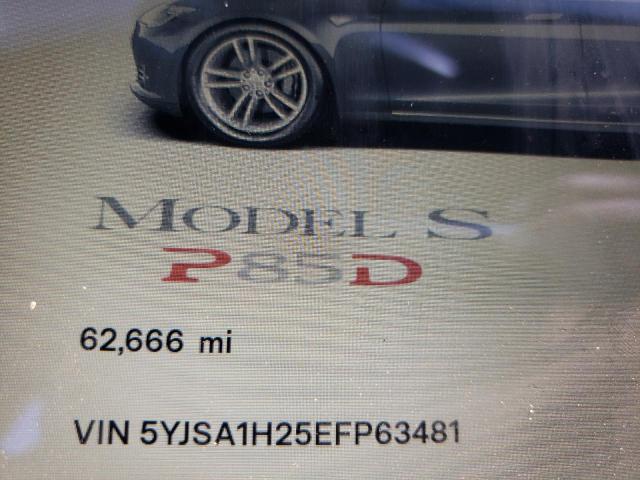 Photo 8 from auction – 2014 TESLA MODEL S with VIN 5YJSA1H25EFP63481
