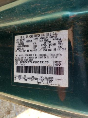 Photo 10 from auction – 1997 FORD F250 with VIN 1FTEX27L4VNC33175