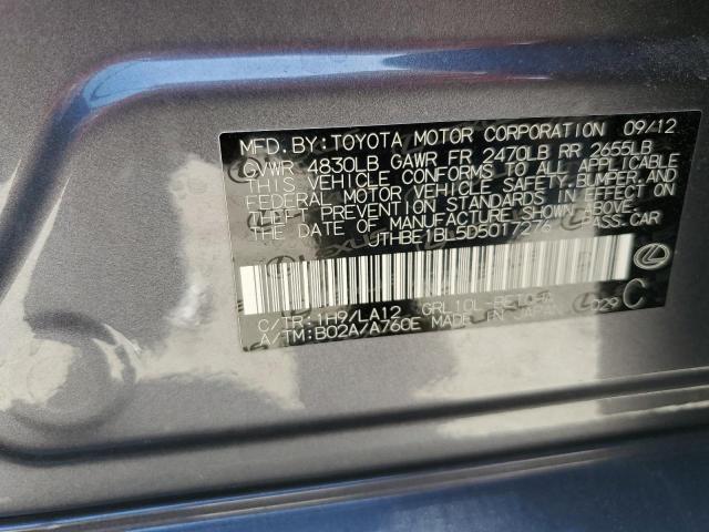 Photo 10 from auction – 2013 LEXUS GS 350 with VIN JTHBE1BL5D5017276