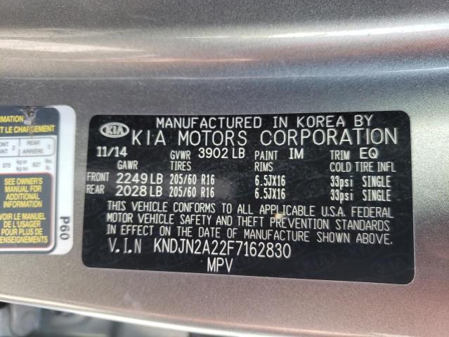 Photo 10 from auction – 2015 KIA SOUL with VIN KNDJN2A22F7162830