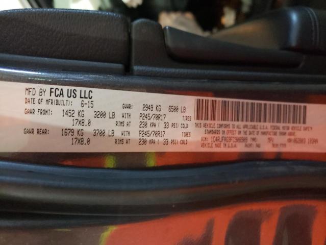 Photo 10 from auction – 2015 JEEP GRAND CHER with VIN 1C4RJFAG9FC908909