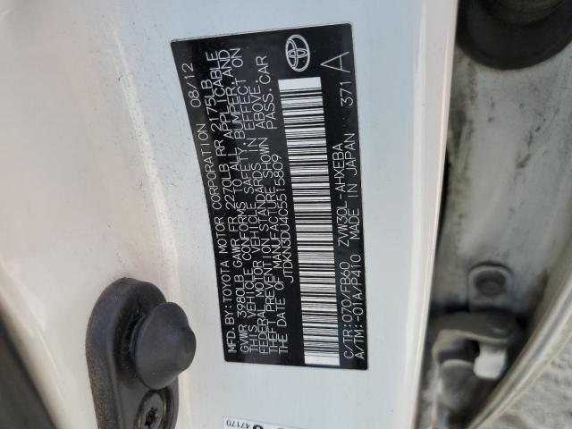 Фото 10 с аукциона – 2012 TOYOTA PRIUS с VIN JTDKN3DU4C5515809