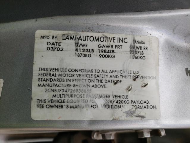 Photo 10 from auction – 2002 CHEVROLET TRACKER ZR with VIN 2CNBJ734726938855