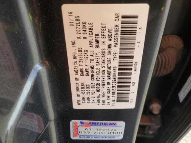 Photo 10 from auction – 2016 ACURA TLX with VIN 19UUB2F38GA004490