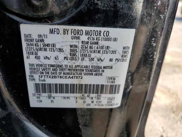 Photo 10 from auction – 2012 FORD F250 SUPER with VIN 1FT7X2BT8CEA47572