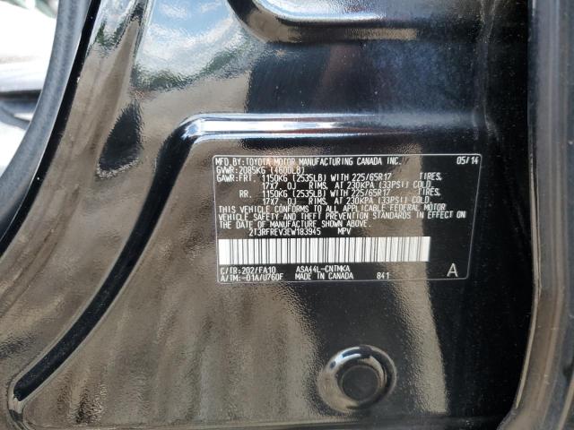 Photo 10 from auction – 2014 TOYOTA RAV4 XLE with VIN 2T3RFREV3EW183945