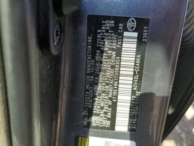 Photo 10 from auction – 2007 TOYOTA CAMRY CE with VIN 4T1BE46K17U088954