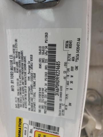 Photo 10 from auction – 2015 FORD FUSION SE with VIN 3FA6P0HD9FR224685