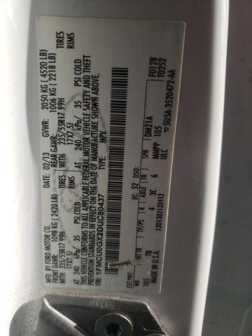Photo 10 from auction – 2013 FORD ESCAPE SE with VIN 1FMCU0GX2DUC80437