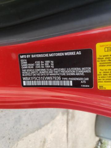 Photo 10 from auction – 2014 BMW 228 I with VIN WBA1F5C51EVW97936