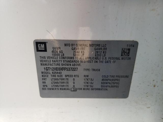Photo 10 from auction – 2015 GMC SIERRA K25 with VIN 1GT12XE8XFF537227