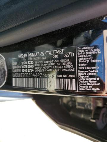 Photo 10 from auction – 2011 MERCEDES-BENZ E 350 BLUE with VIN WDDHF2EB5BA422565