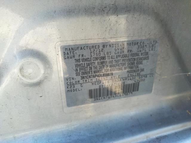 Photo 10 from auction – 2013 NISSAN VERSA S with VIN 3N1CN7AP4DL859879