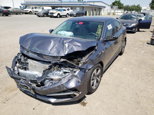Photo 2 from auction – 2019 HONDA CIVIC LX with VIN 19XFC2F69KE027300
