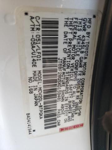 Photo 10 from auction – 1999 LEXUS ES 300 with VIN JT8BF28G5X0159481